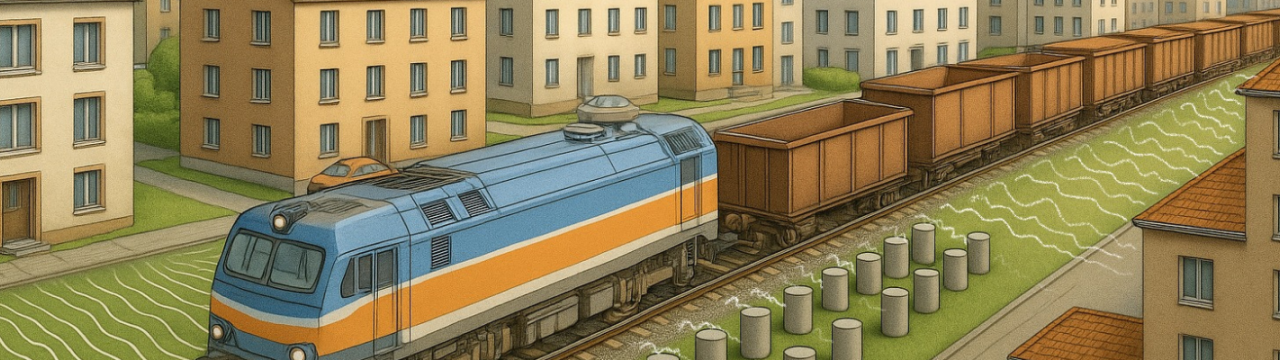 Smart mitigation measure for low-frequency railway vibrations