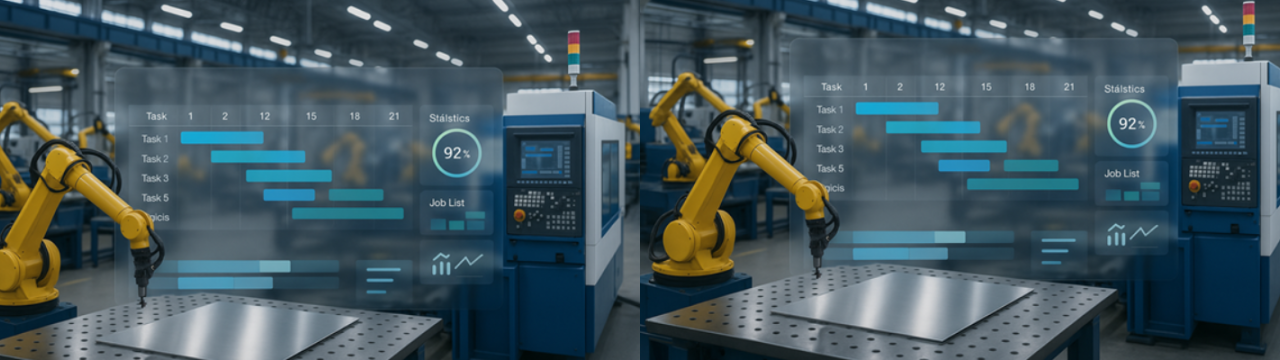 Streamlining Sheet Metal Manufacturing Through Intelligent Scheduling
