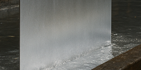 Air-Knife Turbulent Jet Impingement on a Liquid Zinc Surface