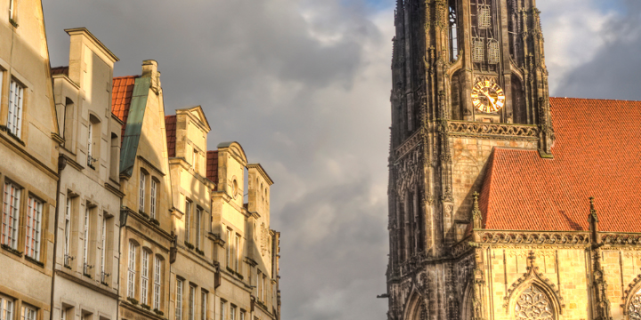King visits Münster to mark thirty years of German–Dutch cooperation