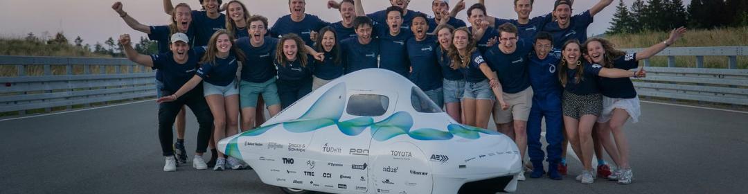TU Delft students build fastest and most efficient hydrogen car in the world