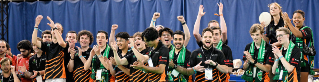 Tech United wordt in Eindhoven wereldkampioen robotvoetbal